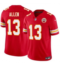 Men Kansas City Chiefs  13 Cyrus Allen Red 2026 Draft F U S E  Vapor Untouchable Limited Stitched Football Jersey