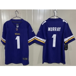 Men Minnesota Vikings  1 Kyler Murray Purple 2026 Vapor Untouchable Limited Stitched Jersey