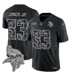 Men Minnesota Vikings 33 Aaron Jones Sr Black F U S E 2026 Salute to Service Limited Stitched Football Jersey Men Minnesota Vikings 33 Aaron Jones Sr Black F U S E 2026 Salute to Service Limited Stitched Football Jersey