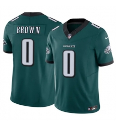 Men Philadelphia Eagles 0 Hollywood Brown Green 2026 F U S E Vapor Untouchable Limited Stitched Football Jersey Men Philadelphia Eagles 0 Hollywood Brown Green 2026 F U S E Vapor Untouchable Limited Stitched Football Jersey