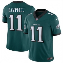 Men Philadelphia Eagles  11 Jihaad Campbell Green 2026 F U S E  Vapor Untouchable Limited Stitched Football Jersey