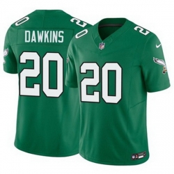 Men Philadelphia Eagles Brian Dawkins #20 Green Vapor Limited Stitched NFL Jersey