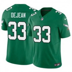 Men Philadelphia Eagles Cooper DeJean #33 Green Vapor Untouchable Stitched NFL Jersey