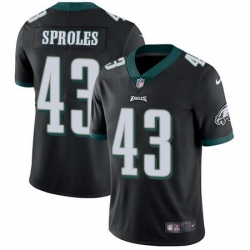 Nike Eagles #43 Darren Sproles Black Alternate Mens Stitched NFL Vapor Untouchable Limited Jersey