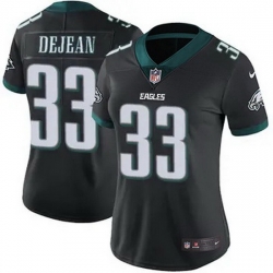 Women Philadelphia Eagles Cooper DeJean #33 Black F U S E Stitched NFL Jersey