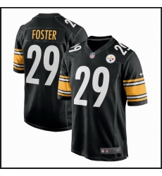 Men Pittsburgh Steelers Barry Foster #29 Black Stitched F U S E Jersey
