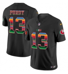 Men San Francisco 49ers 13 Brock Purdy Black Mexico 2026 F U S E Vapor Untouchable Limited Stitched Football Jersey Men San Francisco 49ers 13 Brock Purdy Black Mexico 2026 F U S E Vapor Untouchable Limited Stitched Football Jersey