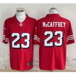 Men San Francisco 49ers 23 Christian McCaffrey Red Vapor Untouchable Limited Stitched Jersey