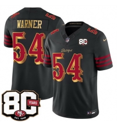 Men San Francisco 49ers 54 Fred Warner Black 80th Anniversary Patch Rivalries 2026 F U S E Vapor Untouchabl Limited Stitched Football Jersey Men San Francisco 49ers 54 Fred Warner Black 80th Anniversary Patch Rivalries 2026 F U S E Vapor Untouchabl Limited Stitched Football Jersey