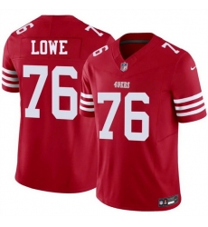 Men San Francisco 49ers 76 Vederian Lowe Red 2026 F U S E Vapor Untouchable Limited Stitched Football Jersey Men San Francisco 49ers 76 Vederian Lowe Red 2026 F U S E Vapor Untouchable Limited Stitched Football Jersey