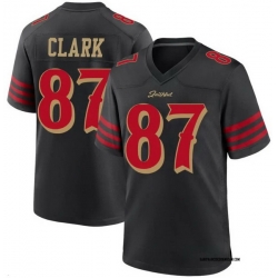 Men San Francisco 49ers Dewight Clark #87 Black 2025 F U S E Vapor Untouchable Limited Stitched Football Jersey