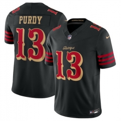 Women San Francisco 49ers 13 Brock Purdy Black 2025 F U S E Rivalries Vapor Limited Stitched Football Jersey Women San Francisco 49ers 13 Brock Purdy Black 2025 F U S E Rivalries Vapor Limited Stitched Football Jersey