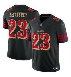 Women San Francisco 49ers 23 Christian McCaffrey Black 2025 F U S E Rivalries Vapor Limited Stitched Football Jersey Women San Francisco 49ers 23 Christian McCaffrey Black 2025 F U S E Rivalries Vapor Limited Stitched Football Jersey