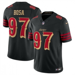 Women San Francisco 49ers 97 Nick Bosa Black 2025 F U S E Rivalries Vapor Limited Stitched Football Jersey Women San Francisco 49ers 97 Nick Bosa Black 2025 F U S E Rivalries Vapor Limited Stitched Football Jersey