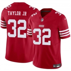 Youth San Francisco 49ers 32 Patrick Taylor Jr Red 2024 F U S E  Vapor Untouchable Limited Stitched Football Jersey