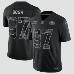 Youth San Francisco 49ers  97 Nick Bosa Black 2026 Salute to Service Limited Stitched Football Jersey