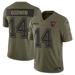 Men Tampa Bay Buccaneers 14 Chris Godwin Jr  Olive 2025 F U S E  Salute to Service Limited Stitched Football Jersey Men Tampa Bay Buccaneers 14 Chris Godwin Jr  Olive 2025 F U S E  Salute to Service Limited Stitched Football Jersey