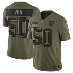 Men Tampa Bay Buccaneers 50 Vita Vea Olive 2025 F U S E  Salute to Service Limited Stitched Football Jersey Men Tampa Bay Buccaneers 50 Vita Vea Olive 2025 F U S E  Salute to Service Limited Stitched Football Jersey