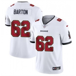 Men Tampa Bay Buccaneers 62 Graham Barton White 2024 Draft Vapor Limited Stitched Jersey