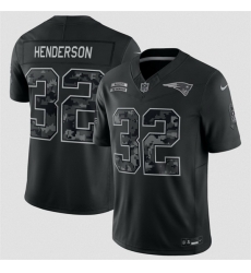 Youth New England Patriots 32 TreVeyon Henderson Black 2026 Salute to Service Limited Stitched Football Jersey Youth New England Patriots 32 TreVeyon Henderson Black 2026 Salute to Service Limited Stitched Football Jersey