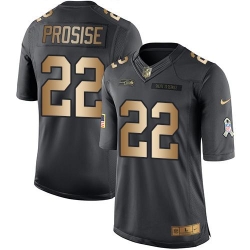 Nike Seahawks #22 C J Prosise Black Youth Stitched NFL Limited Gold Salute to Service Jersey Nike Seahawks #22 C J Prosise Black Youth Stitched NFL Limited Gold Salute to Service Jersey