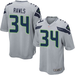 Nike Seahawks #34 Thomas Rawls Grey Alternate Youth Stitched NFL Elite Jersey Nike Seahawks #34 Thomas Rawls Grey Alternate Youth Stitched NFL Elite Jersey