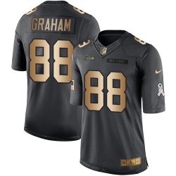Nike Seahawks #88 Jimmy Graham Black Youth Stitched NFL Limited Gold Salute to Service Jersey Nike Seahawks #88 Jimmy Graham Black Youth Stitched NFL Limited Gold Salute to Service Jersey