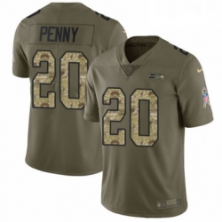 Youth Nike Seattle Seahawks 20 Rashaad Penny Limited Olive Camo 2017 Salute to Service NFL Jersey Youth Nike Seattle Seahawks 20 Rashaad Penny Limited Olive Camo 2017 Salute to Service NFL Jersey