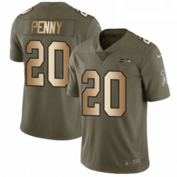 Youth Nike Seattle Seahawks 20 Rashaad Penny Limited Olive Gold 2017 Salute to Service NFL Jersey Youth Nike Seattle Seahawks 20 Rashaad Penny Limited Olive Gold 2017 Salute to Service NFL Jersey