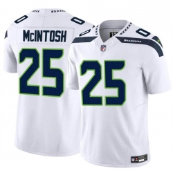 Youth Seattle Seahawks 25 Kenny McIntosh White 2024 F U S E Vapor Limited Stitched Football Jersey