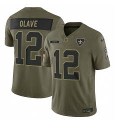 Men New Orleans Saints 12 Chris Olave Olive 2025 Salute to Service Limited Stitched Football Jersey Men New Orleans Saints 12 Chris Olave Olive 2025 Salute to Service Limited Stitched Football Jersey