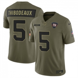 Men New York Giants 5 Kayvon Thibodeaux Olive 2025 F U S E  Salute to Service Limited Stitched Football Jersey Men New York Giants 5 Kayvon Thibodeaux Olive 2025 F U S E  Salute to Service Limited Stitched Football Jersey