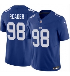 Men New York Giants  98 D J  Reader Blue 2026 F U S E  Vapor Untouchable Limited Stitched Jersey