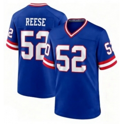 Men New York Giants Arvell Reese #52 Blue RUSH F U S E Stitched NFL Jersey