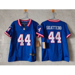 Women New York Giants 44 Cam Skattebo Blue F U S E  Throwback Stitched Jersey Women New York Giants 44 Cam Skattebo Blue F U S E  Throwback Stitched Jersey