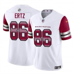 Youth Washington Commanders 86 Zach Ertz White 2023 F U S E Vapor Limited Stitched Football Jersey