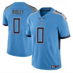 Men Tennessee Titans 0 Calvin Ridley Blue Vapor Limited Stitched Football Jersey