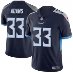 Youth Tennessee Titans 33 Jamel Adams Navy Vapor Limited Stitched Football Jersey