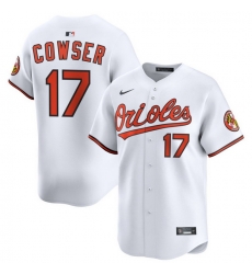 Men Baltimore Orioles Nike Home Limited Jersey White Cowser Colton 17 Men Baltimore Orioles Nike Home Limited Jersey White Cowser Colton 17