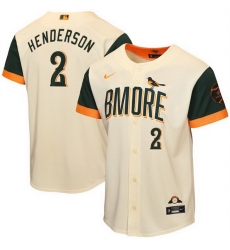 Youth Baltimore Orioles 2 Gunnar Henderson Natural 2026 City Connect Stadium Stitched Baseball Jersey Youth Baltimore Orioles 2 Gunnar Henderson Natural 2026 City Connect Stadium Stitched Baseball Jersey