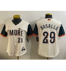 Youth Baltimore Orioles 29 Samuel Basallo Natural 2026 City Connect Stadium Stitched Baseball Jersey Youth Baltimore Orioles 29 Samuel Basallo Natural 2026 City Connect Stadium Stitched Baseball Jersey