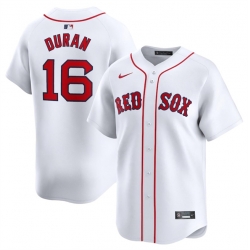 Men Boston Red Sox 16 Jarren Duran White 2024 Home Limited Stitched Baseball Jersey