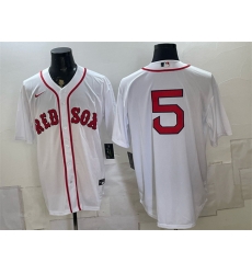 Men Boston Red Sox 5 Caleb Durbin White Cool Base Stitched Baseball Jersey Men Boston Red Sox 5 Caleb Durbin White Cool Base Stitched Baseball Jersey