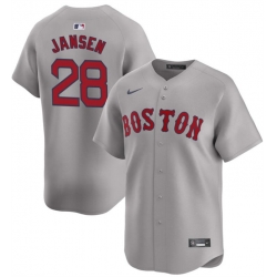 Youth Boston Red Sox 28 Danny Jansen Grey 2024 Away Limited Stitched Baseball Jersey