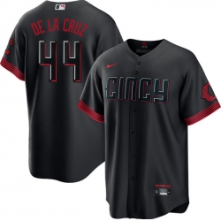 Men Cincinnati Reds 44 Elly De La Cruz 2023 City Connect Cool Base Stitched Baseball Jersey