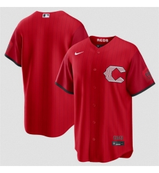 Men Cincinnati Reds Blank Red 2026 City Connect Stadium Stitched Baseball Jersey
