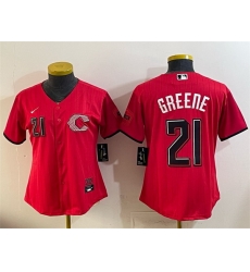 Women Cincinnati Reds 21 Hunter Greene Red 2026 City Connect Stadium Stitched Baseball Jersey Women Cincinnati Reds 21 Hunter Greene Red 2026 City Connect Stadium Stitched Baseball Jersey