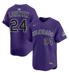 Men Colorado Rockies Nike Purple Alternate Limited Jersey Lorenzen Michael 24 Men Colorado Rockies Nike Purple Alternate Limited Jersey Lorenzen Michael 24
