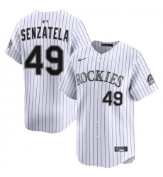 Men Colorado Rockies Nike White Alternate Limited Jersey Senzatela Antonio 49 Men Colorado Rockies Nike White Alternate Limited Jersey Senzatela Antonio 49