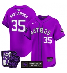 Men Houston Astros 35 Justin Verlander DJ Screw Still Tippin Purple Patch Vapor Limited Stitched Baseball Jersey Men Houston Astros 35 Justin Verlander DJ Screw Still Tippin Purple Patch Vapor Limited Stitched Baseball Jersey